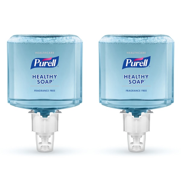 Purell Soap, Foam, Gentle&Free, f/ES6 Dispenser, 1200ml, Blue, PK 2 GOJ647202 - main
